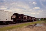 NS 6610 is the last of 3 units on a northbound train